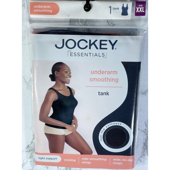 Jockey Essentials Underarm Smoothing Tank With Light Support & Wide No-Dig Strap - Picture 5 of 7